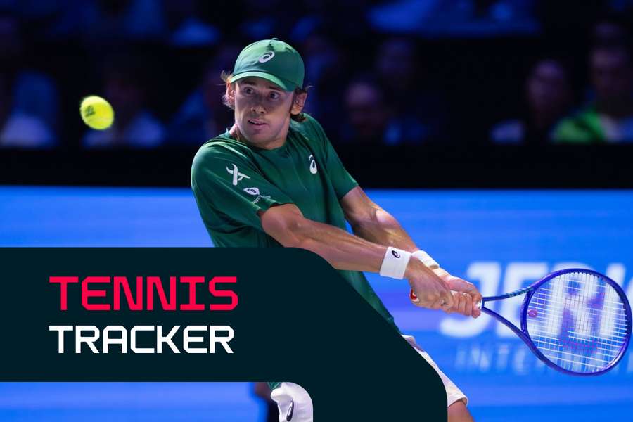 De Minaur is in action