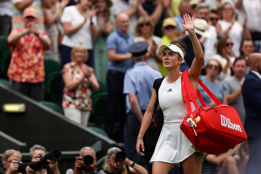 Ukraine's Svitolina admits weight of pressure after Wimbledon exit