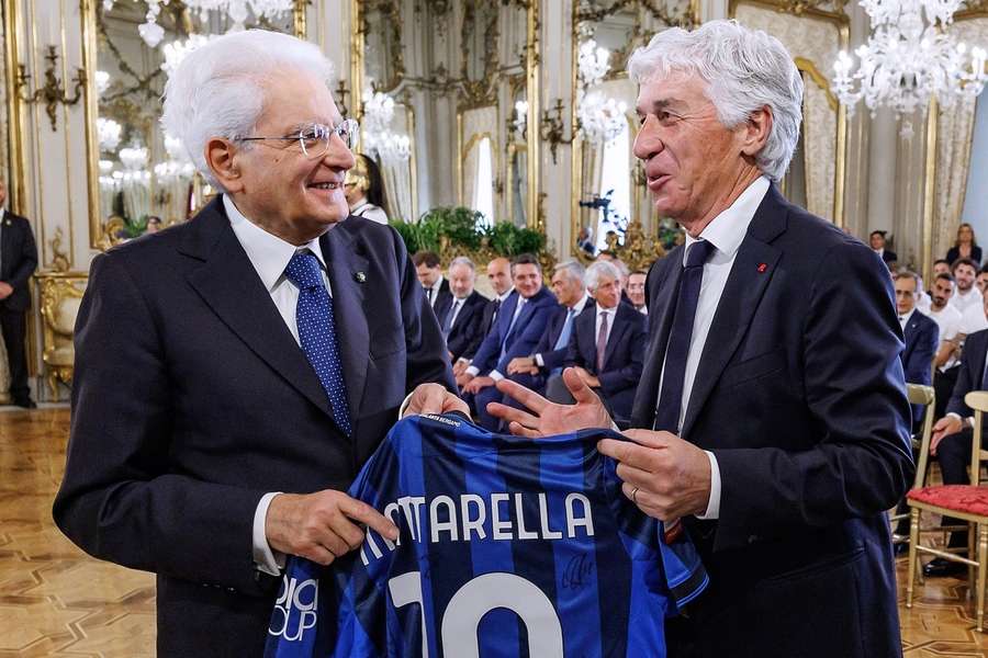Gasperini col Presidente Mattarella