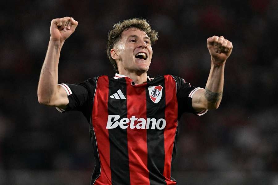 Facundo Colidio celebra un gol