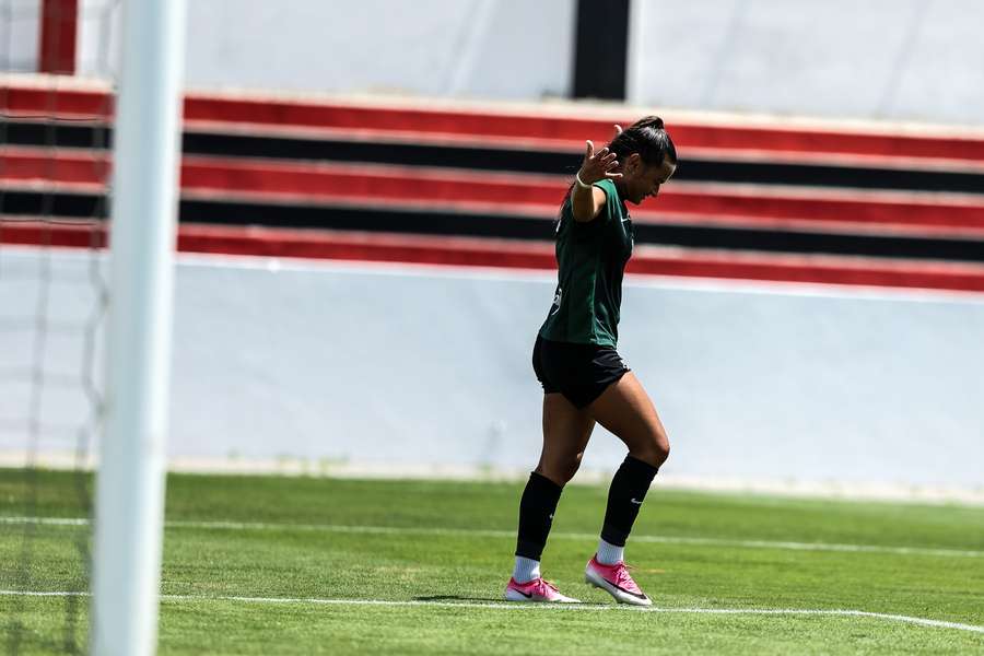 Ana Dias celebra golo Ana Dias celebra golo