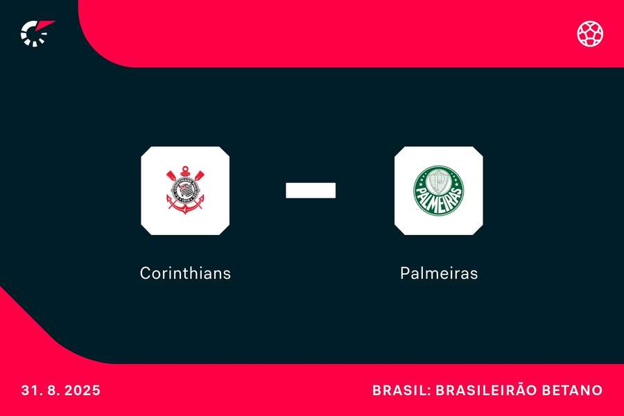 Corinthians e Palmeiras se enfrentam no domingo (31) em Itaquera