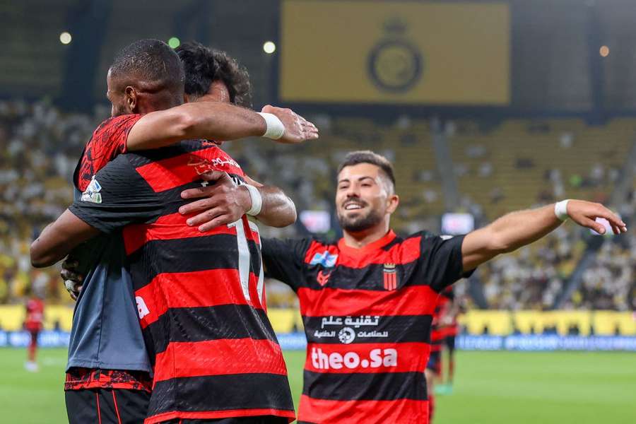 Tozé celebrou golo contra o Al Fateh