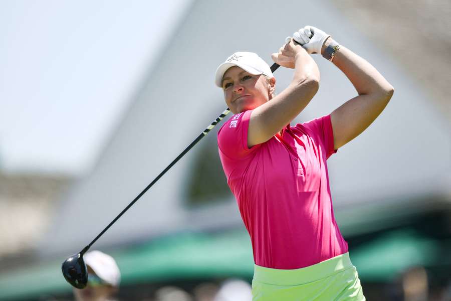 Nordqvist hits a tee shot on the tenth hole during the second round of the US Women's Open Nordqvist hits a tee shot on the tenth hole during the second round of the US Women's Open