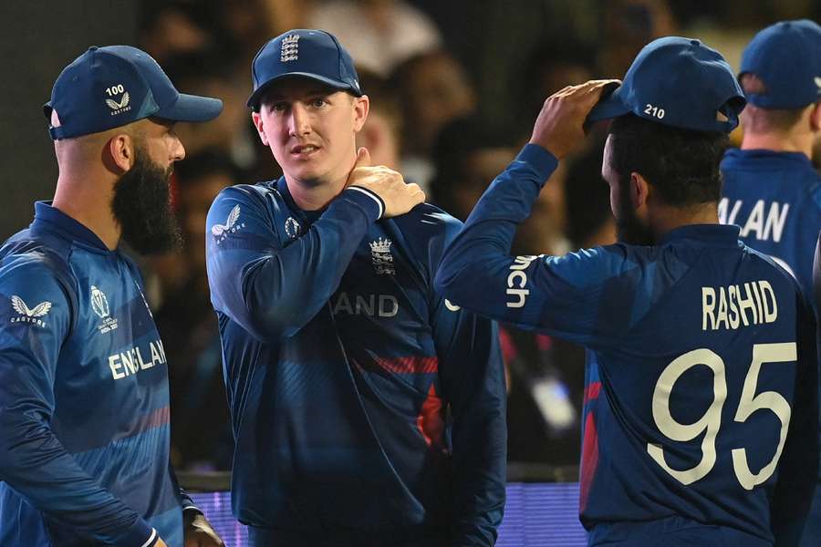 England react after their World Cup defeat to hosts India last month
