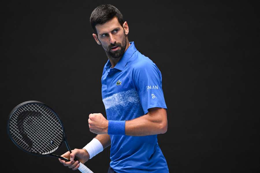 Novak Djokovic, en el Open de Australia de 2025