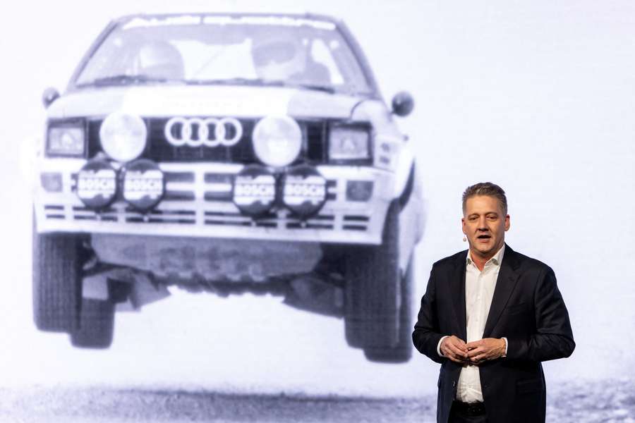 Audi-CEO Gernot Döllner bei der Auftaktveranstaltung zum Einstieg in die Formel 1