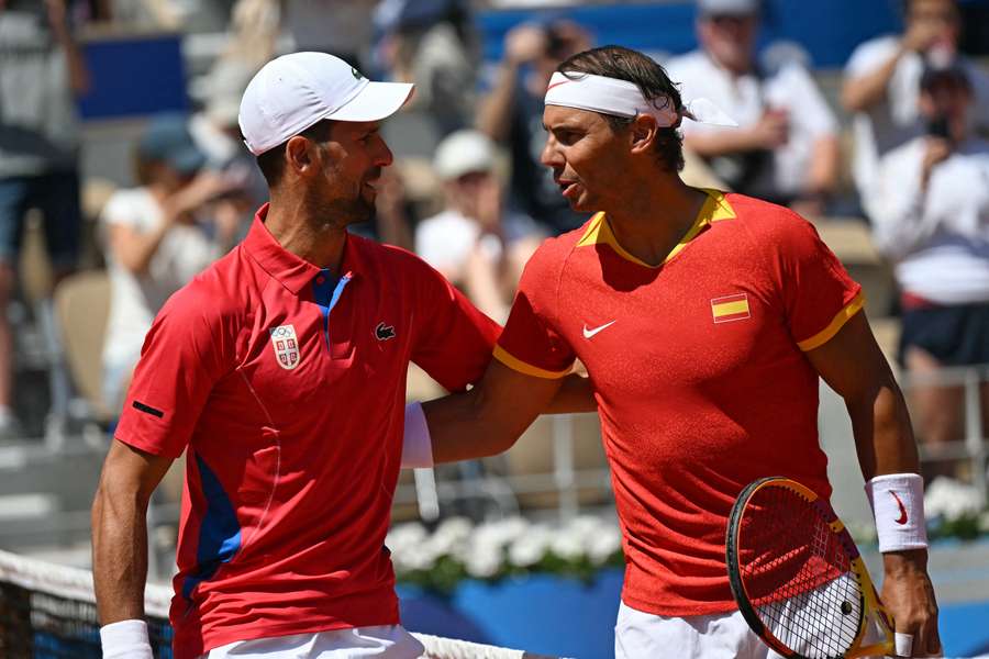 Für Rafael Nadal (l.) bedeutete Novak Djokovic die Endstation im Einzel.