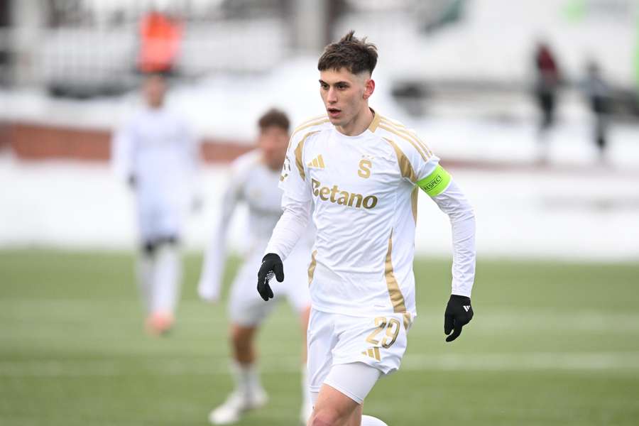 Matyáš Vojta na přípravě se Spartou. Matyáš Vojta na přípravě se Spartou.