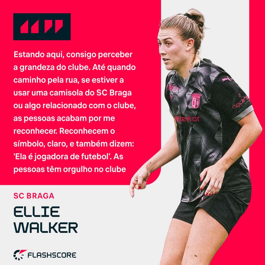 Ellie Walker destaca grandeza do SC Braga