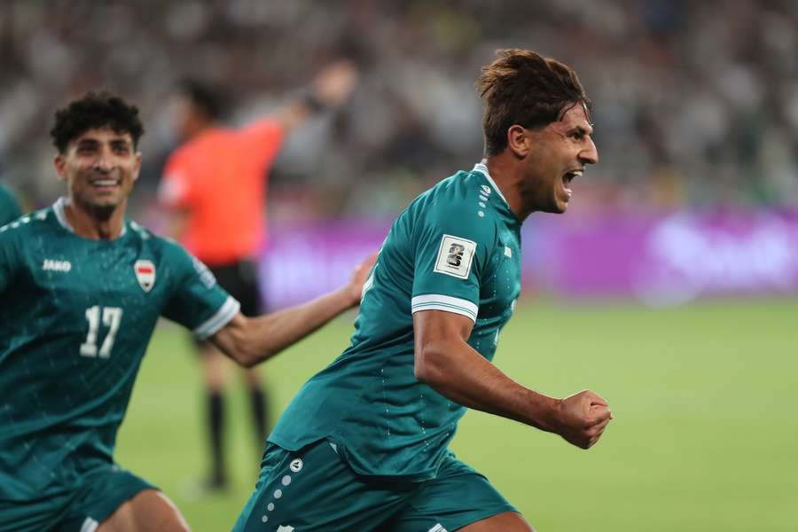 Mohanad Ali of Iraq celebrates