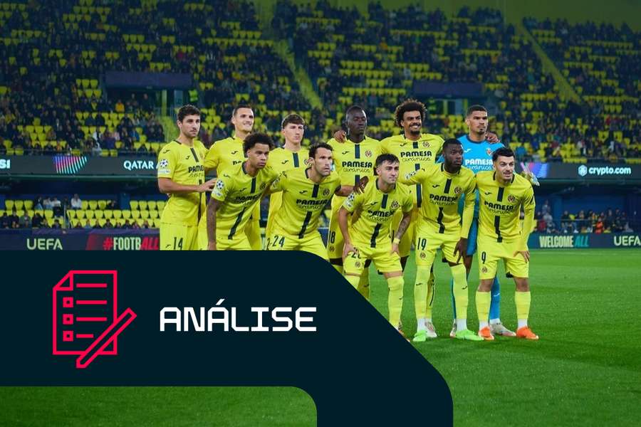 Villarreal antes do pontapé de saída contra o Copenhaga Villarreal antes do pontapé de saída contra o Copenhaga