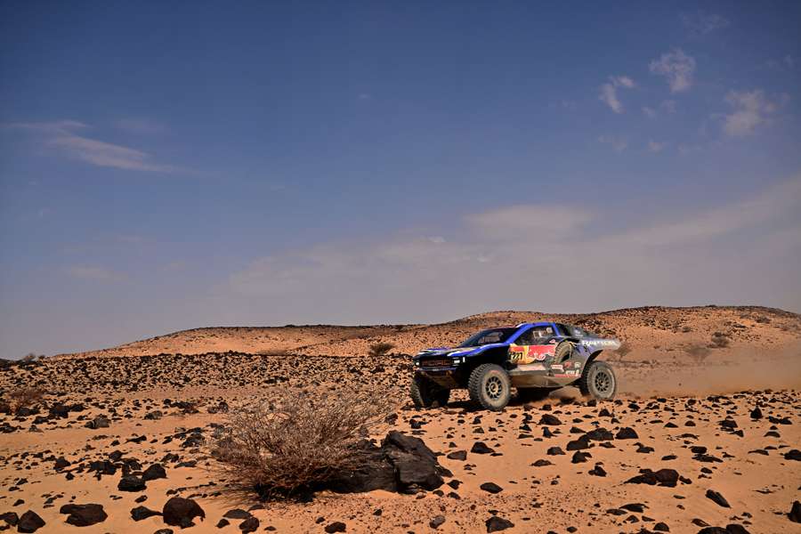 Nani Roma, durante la etapa entre Bisha y Al Henakiyah