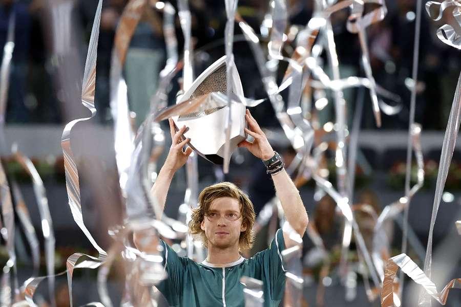 Rublev chegou em Madri de quatro derrotas seguidas