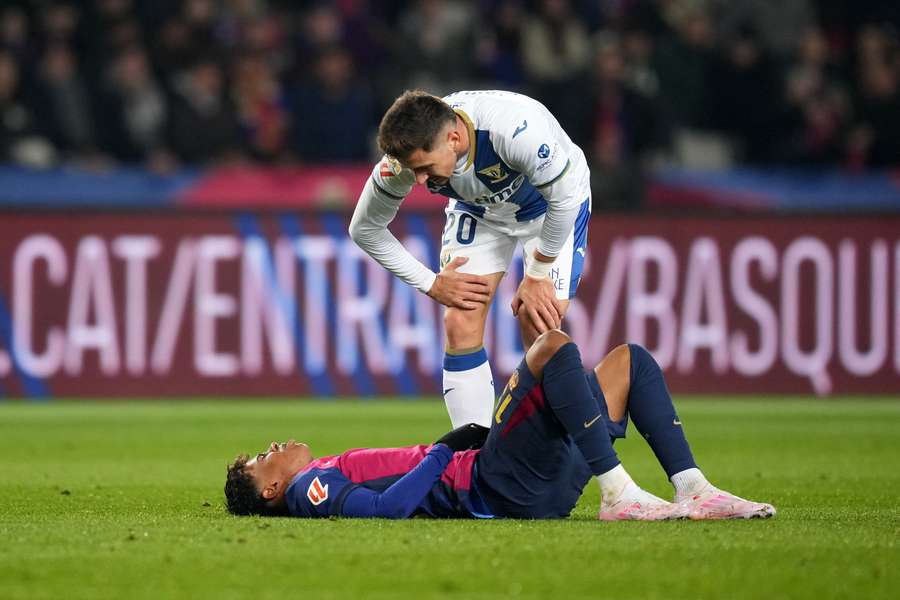 Lamine Yamal se lesionó contra el Leganés