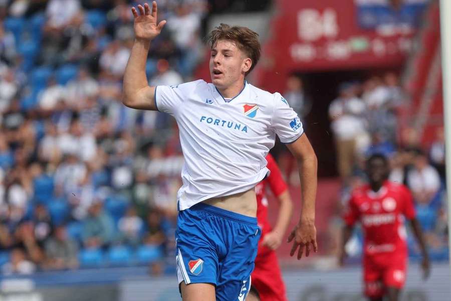 Jediný střelec Baníku Ostrava Vít Škrkoň.