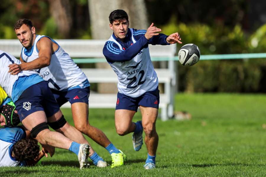 France's Thibault Daubagna trains at King's College in Auckland during the week.