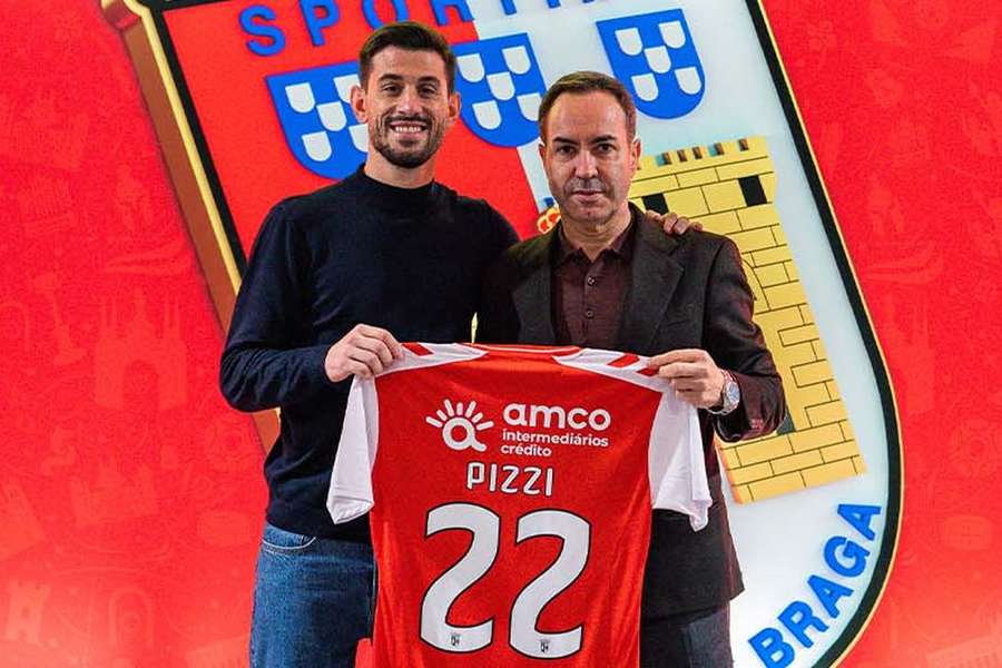 Pizzi volta a vestir a camisola do SC Braga