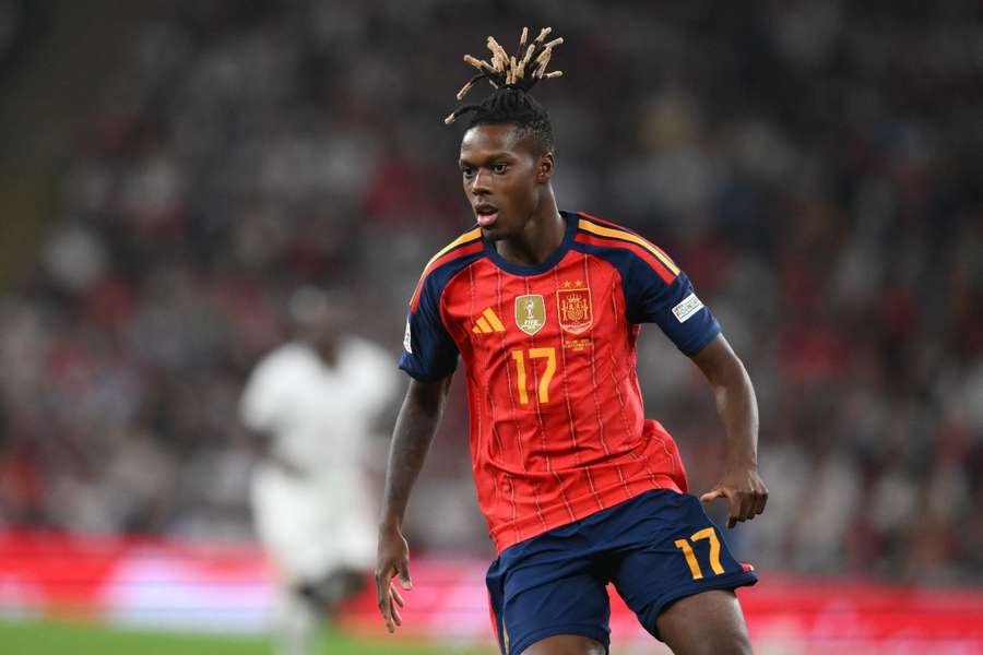 Nico Williams, durante el Inglaterra-España en Wembley Nico Williams, durante el Inglaterra-España en Wembley
