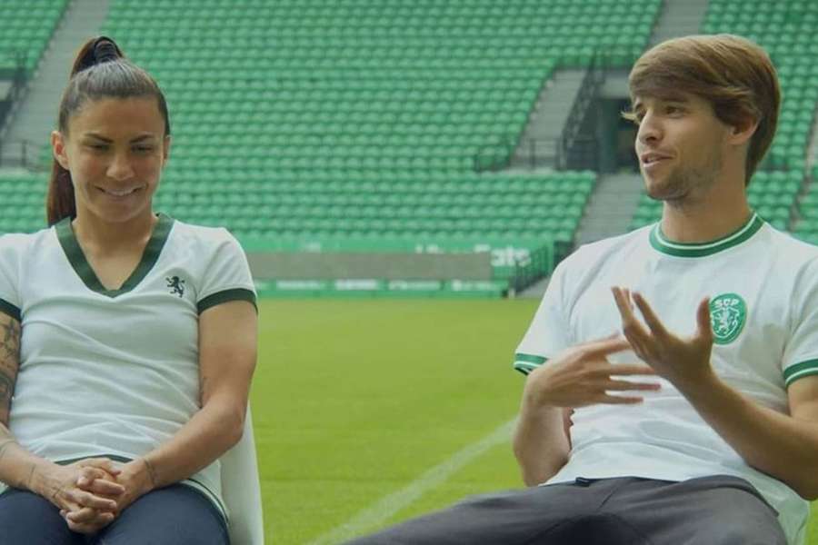 Ana Borges e Daniel Bragança no Estádio José Alvalade