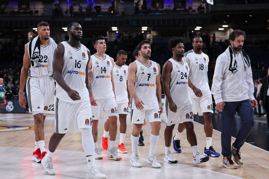 El Real Madrid tras su derrota en Euroliga ante el Fenerbahçe el 5 de diciembre del año pasado.