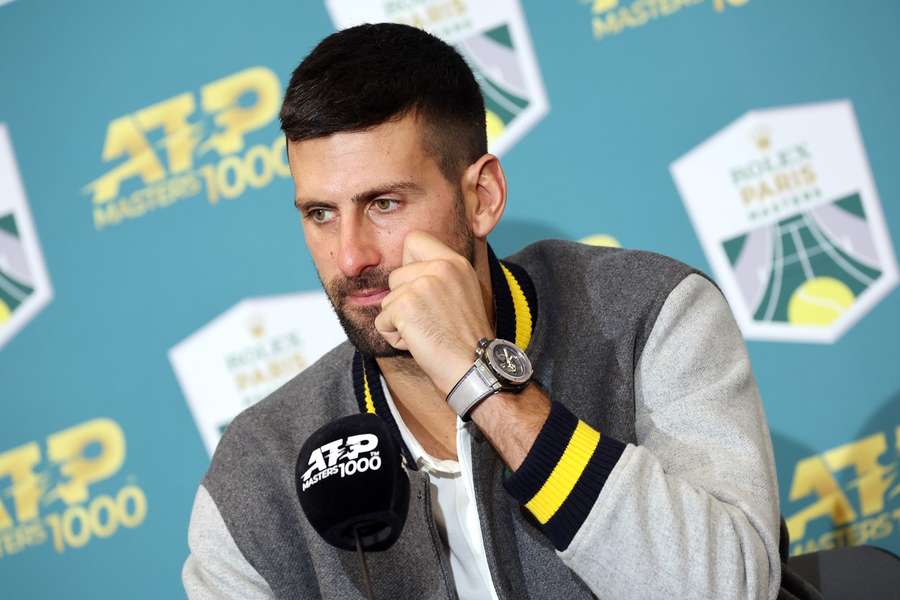 Novak Djokovic la Paris