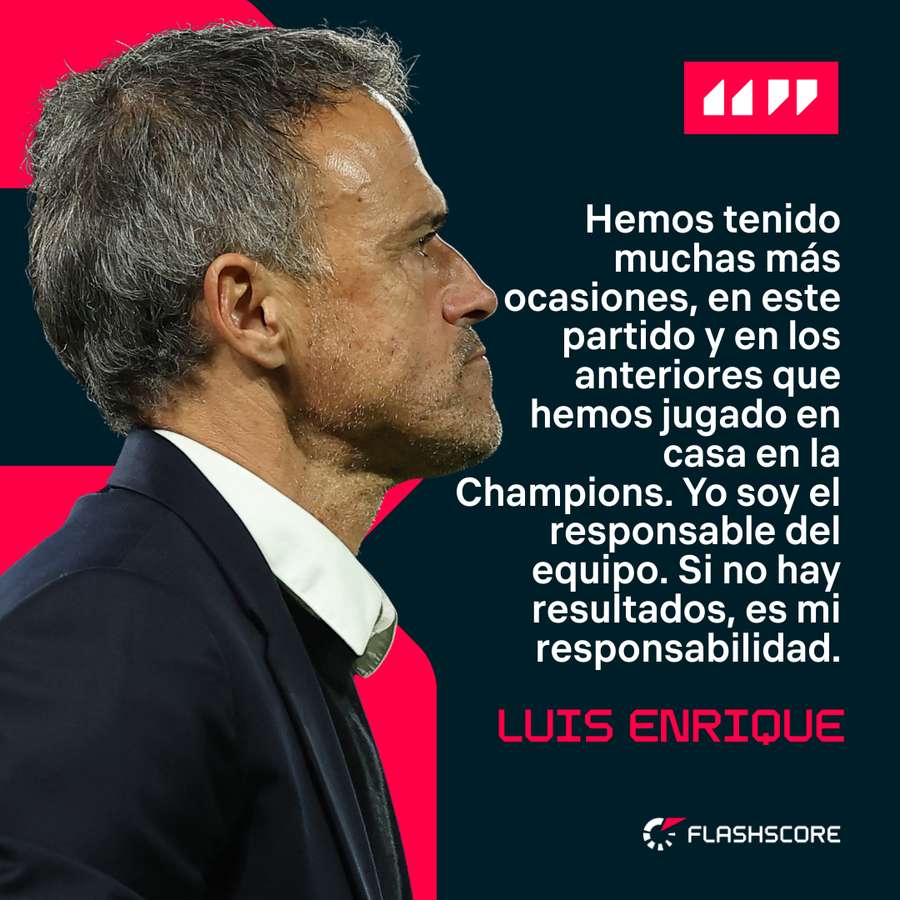 Las declaraciones del entrenador.