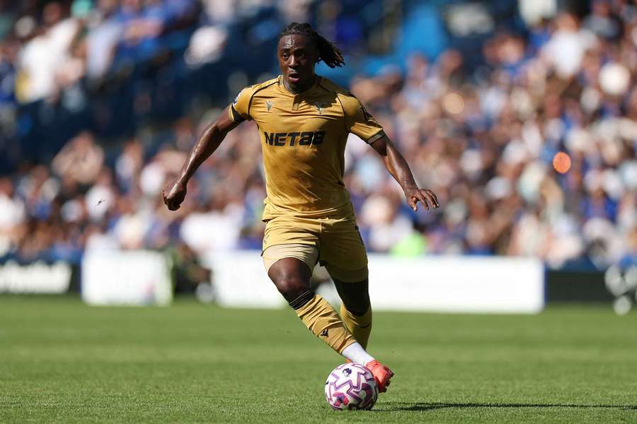 Eberechi Eze lors de la première journée de championnat contre Chelsea.