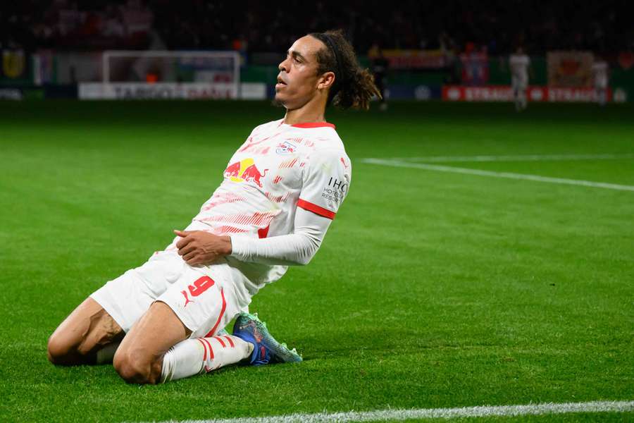 Yussuf Poulsen var skarp for RB Leipzig tirsdag aften.