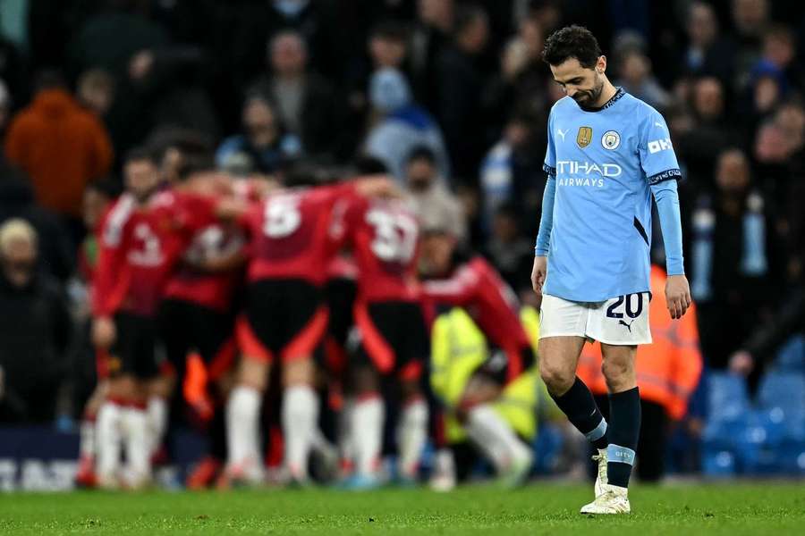 Bernardo, decepcionado con el resultado del partido
