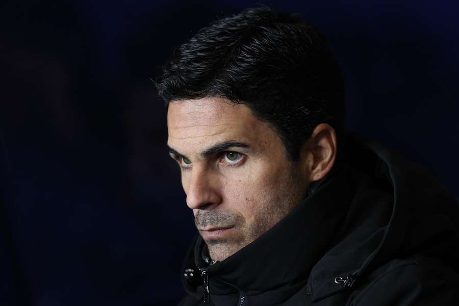 Mikel Arteta ved FA Cup-kampen mod Oxford.