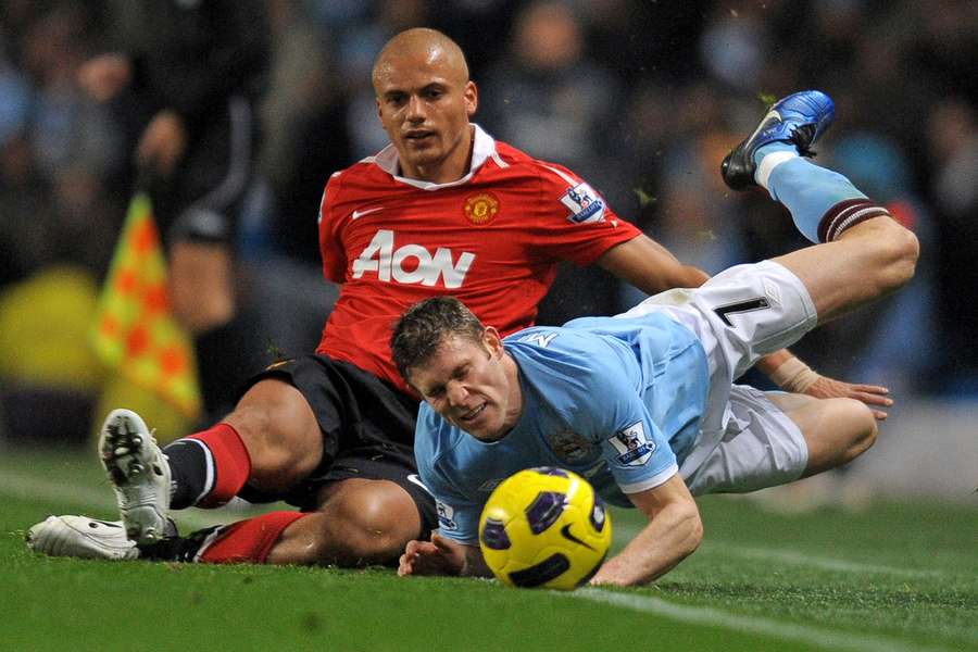 Wes Brown, left, made 362 appearances for Manchester United