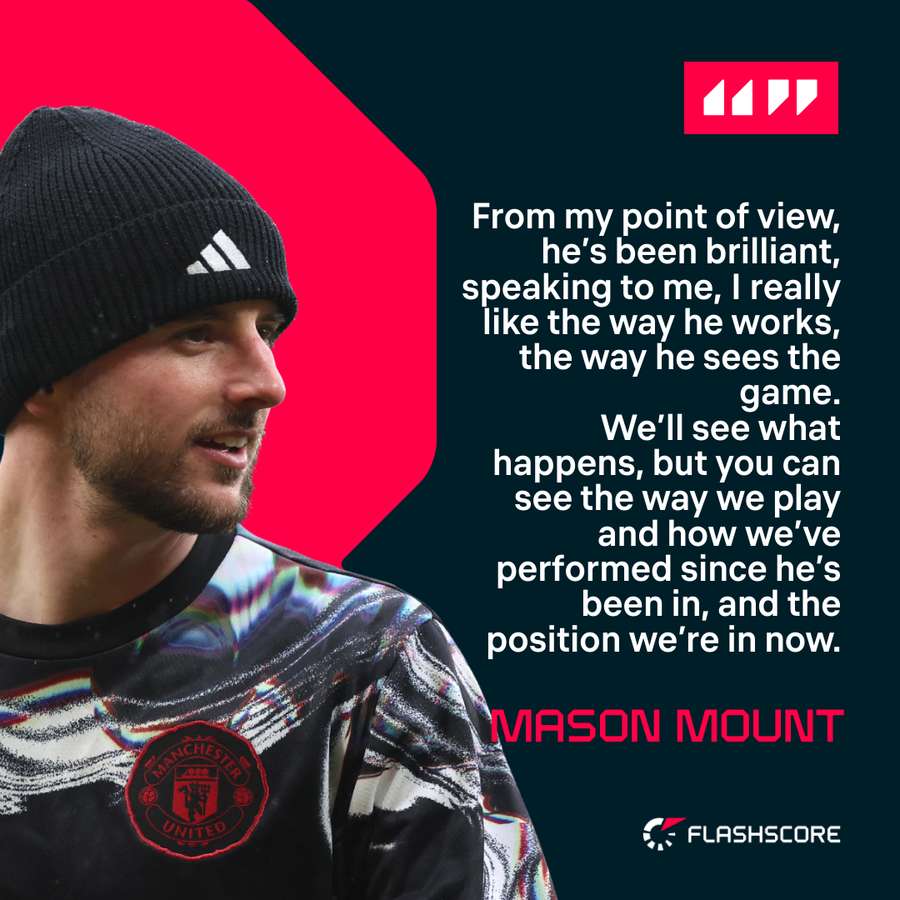 Mason Mount speaking about Michael Carrick being given Manchester United job