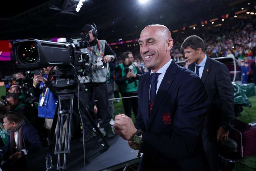 Luis Rubiales, na final do Campeonato do Mundo 