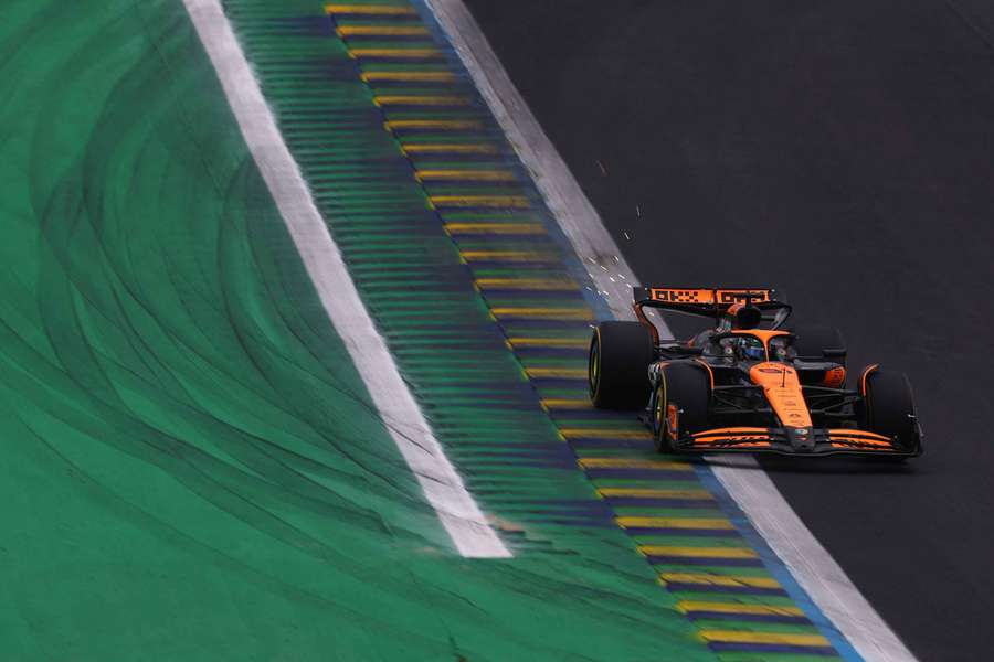 McLaren's Oscar Piastri during sprint qualifying