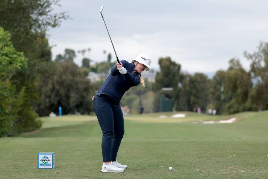Lindblad in action at the LA Championship