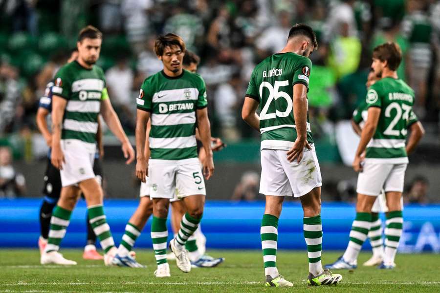 Desânimo dos jogadores leoninos Desânimo dos jogadores leoninos