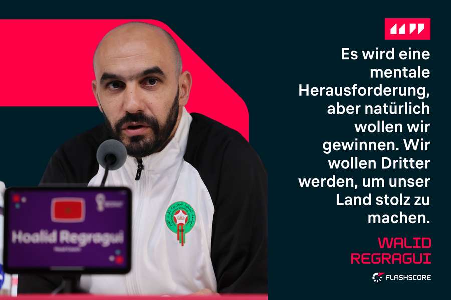 Walid Regragui möchte seine Landsleute stolz machen.