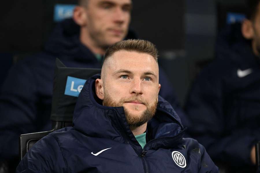 Skriniar is currently watching matches from the stands.