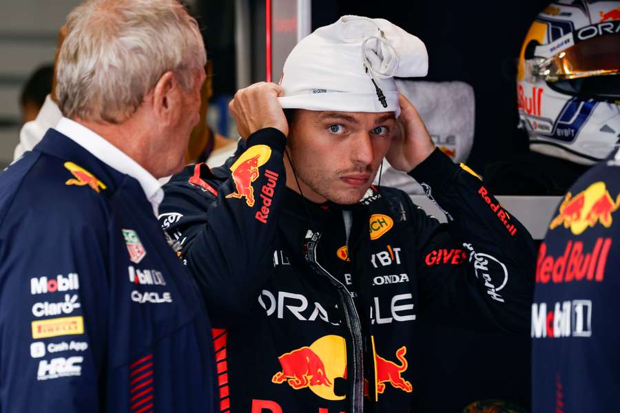 Verstappen na de tweede vrije training