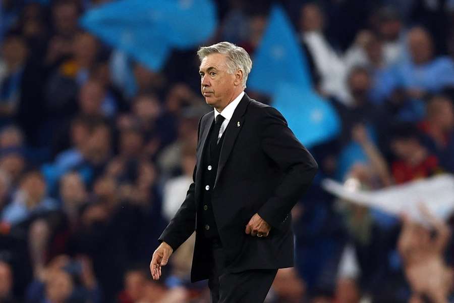 Carlo Ancelotti and Real Madrid were knocked out of the Champions League by Manchester City