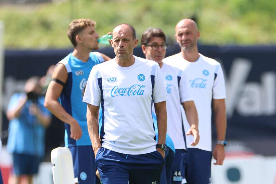 Massimiliano Allegri e il suo staff Massimiliano Allegri e il suo staff