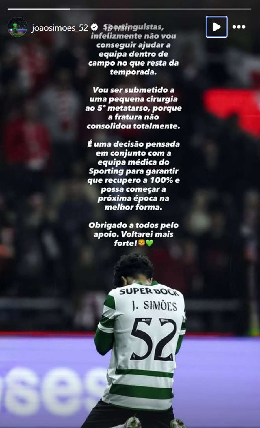 A publicação de João Simões