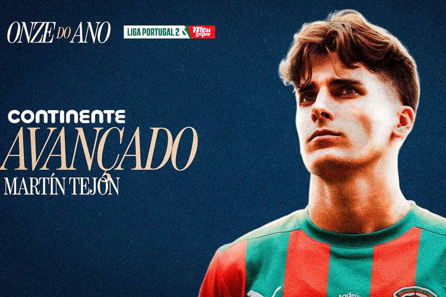 Tejón é o 4.º jogador do Marítimo a integrar o Onze da Época