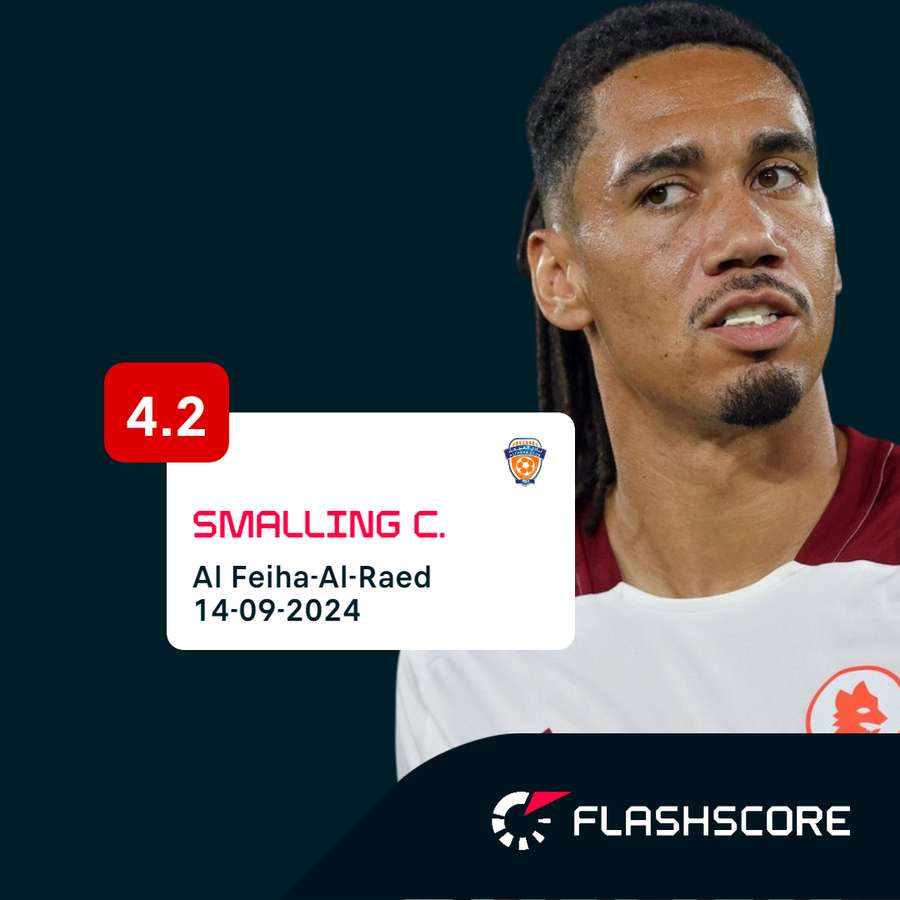 Chris Smalling teve atuação desastrosa na liga saudita