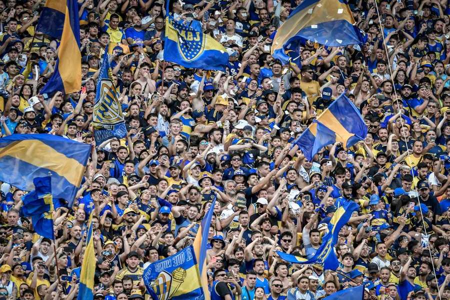 Adeptos do Boca Juniors nas bancadas