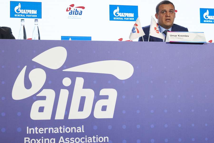 International Boxing Association (AIBA) President Umar Kremlev at a Tokyo press conference 