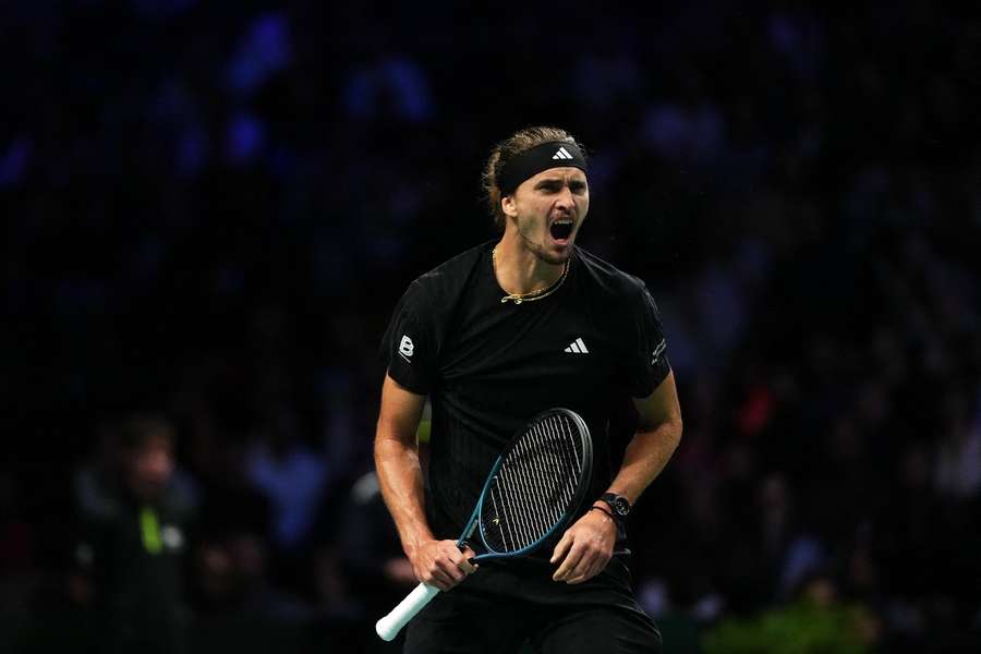 Zverev, celebrando Zverev, celebrando