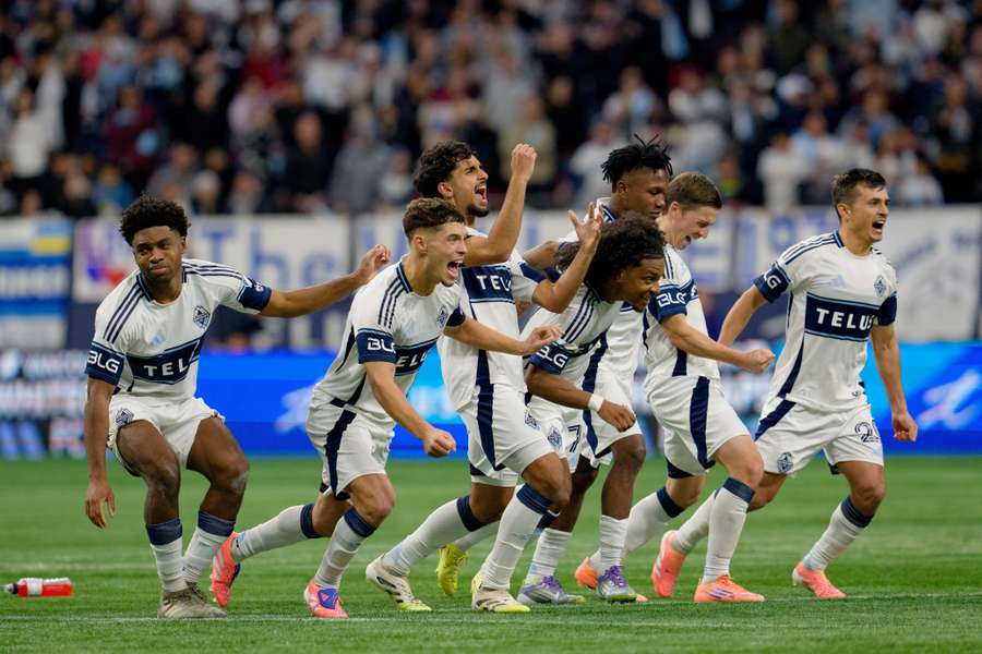 Vancouver celebra após o jogo Vancouver celebra após o jogo