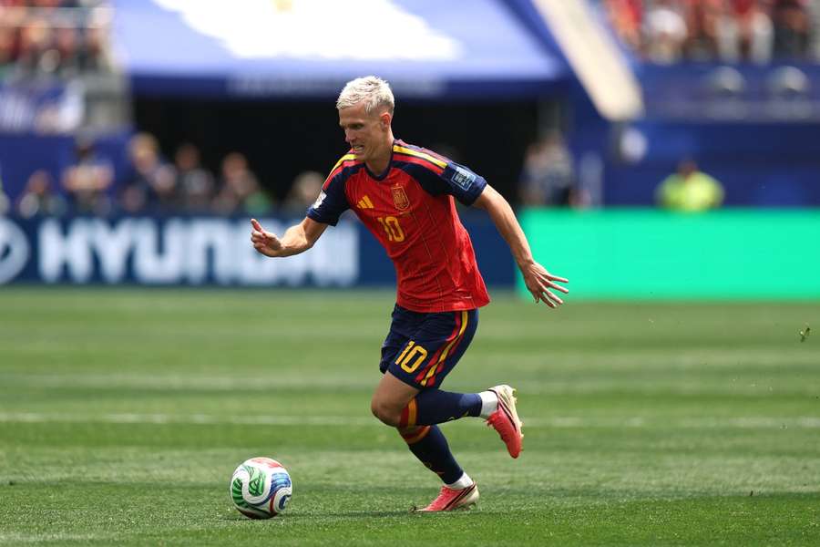 Dani Olmo, durante el España-Austria Dani Olmo, durante el España-Austria